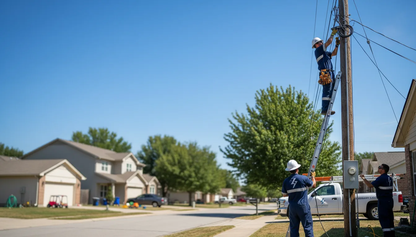 Residential electrician providing installation services in Cassoday, KS